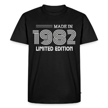 1982 Birthday Gift 1982 Gift Idea - Men's Premium Organic T-Shirt - black - Front - Nico (187cm)