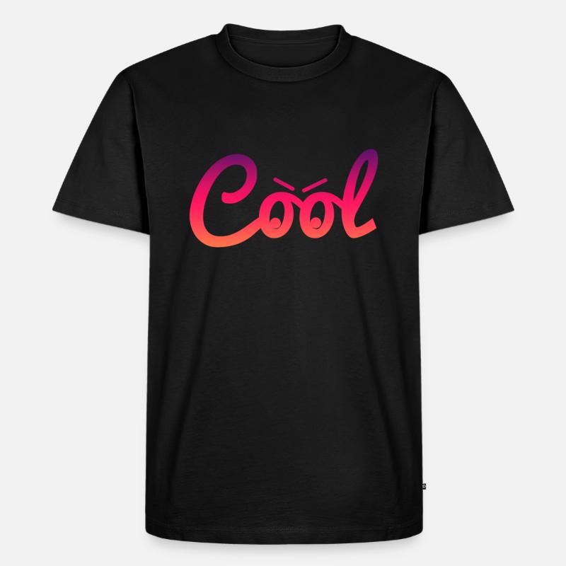 cool Cool - Männer Premium Bio T-Shirt - Schwarz
