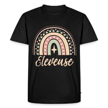 Cadeau Eleveuse. Boho Rainbow éleveuse. Éleveuse. - T-shirt Premium bio Homme - noir - Devant - Nico (187cm)