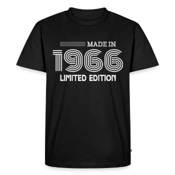 cadeau anniversaire 1966 idée cadeau 1966 - T-shirt Premium bio Homme - noir - Devant - Nico (187cm)