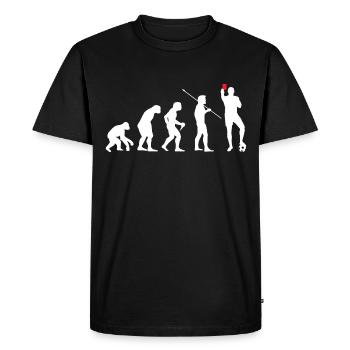 Evolution Referee Football Shiri - Men's Premium Organic T-Shirt - black - Front - Nico (187cm)