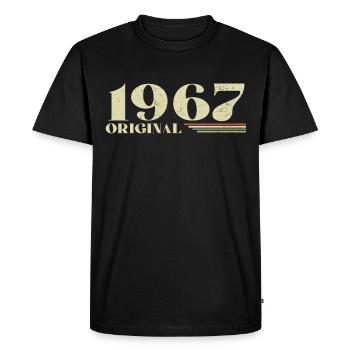 Original 1967 Vintage 1967 anniversaire 1967 rétro - T-shirt Premium bio Homme - noir - Devant - Nico (187cm)