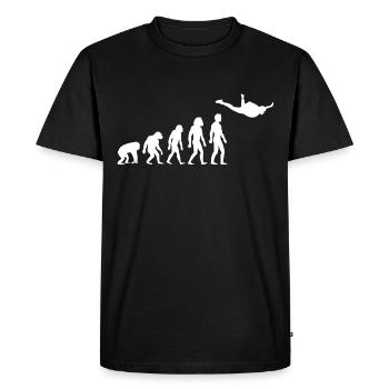 Skydiving Skydive - Men's Premium Organic T-Shirt - black - Front - Nico (187cm)