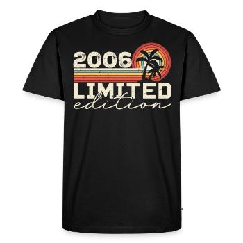 Vintage 2006 Cadeau Anniversaire 2006 Retro 2006 - T-shirt Premium bio Homme - noir - Devant - Nico (187cm)