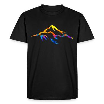 Mountain Mountains Alps Gift - Men's Premium Organic T-Shirt - black - Front - Nico (187cm)