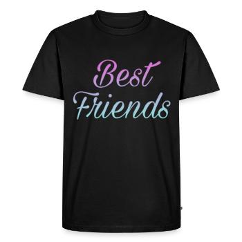 Best friend - best friend - Men's Premium Organic T-Shirt - black - Front - Nico (187cm)