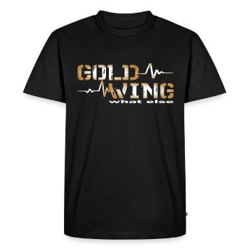 Motorrad Biker Spruch Goldwing GL1800 was sonst - Men's Premium Organic T-Shirt - black - Front - Nico (187cm)