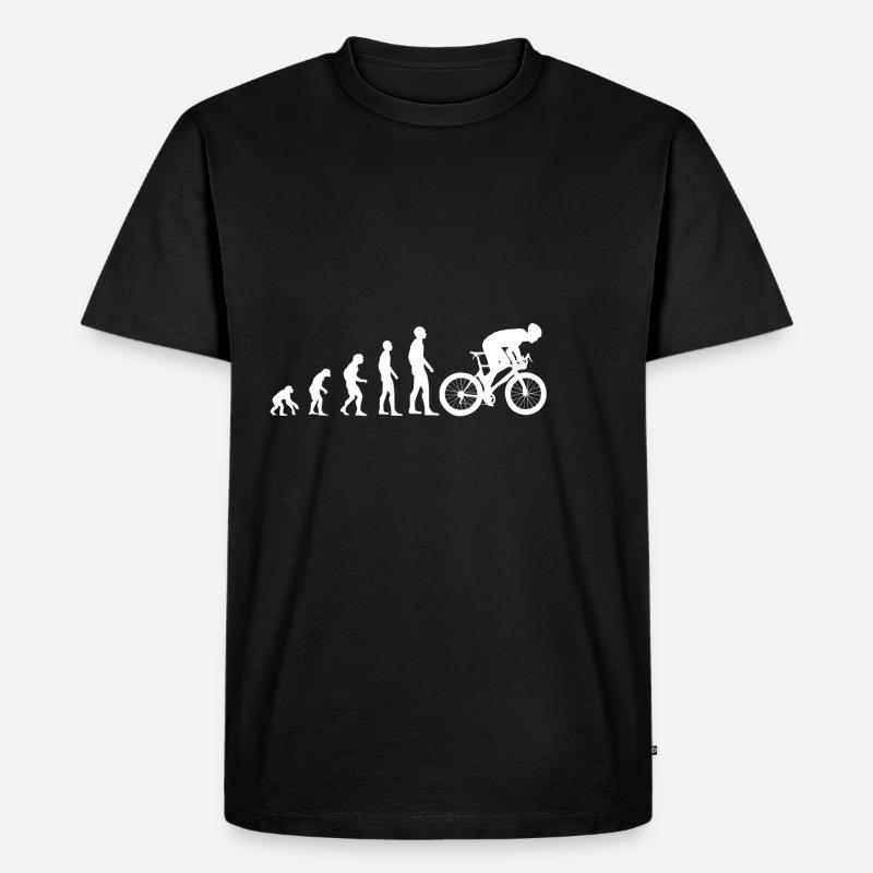 Evolution du cyclisme - T-shirt Premium bio Homme - noir