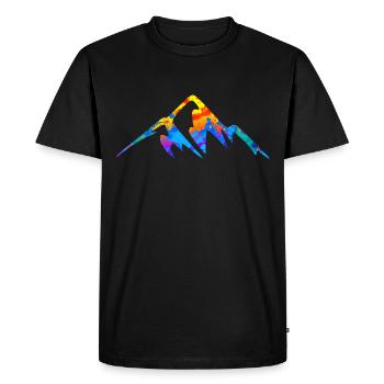 Mountains Mountain Alps Gift - Men's Premium Organic T-Shirt - black - Front - Nico (187cm)