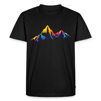 Mountain Mountains Alps Gift - Men's Premium Organic T-Shirt - black - Front - Nico (187cm)