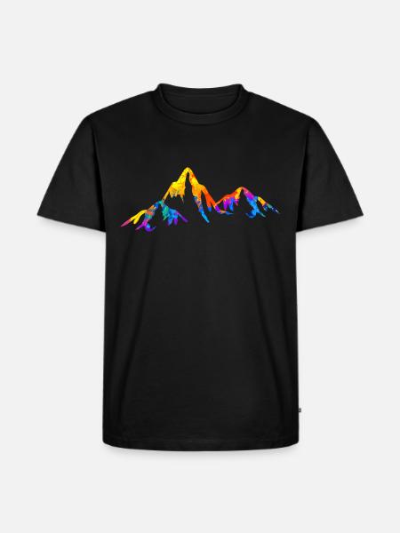 Mountain Mountains Alps Gift - Men's Premium Organic T-Shirt - black