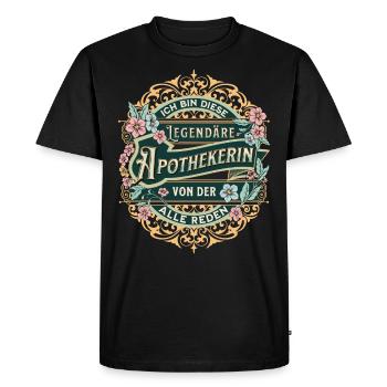 Pharmacist I am this legendary pharmacist - Men's Premium Organic T-Shirt - black - Front - Nico (187cm)