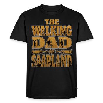 Sarre Le papa ambulant de la Sarre - T-shirt Premium bio Homme - noir - Devant - Nico (187cm)