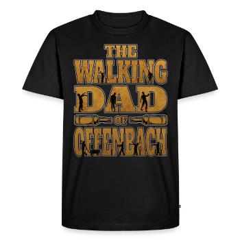 Offenbach The walking Dad of Offenbach - Men's Premium Organic T-Shirt - black - Front - Nico (187cm)