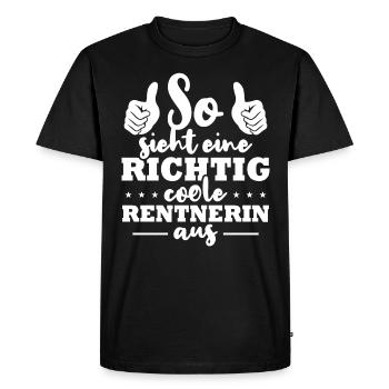 This is what a really cool pensioner looks like - Men's Premium Organic T-Shirt - black - Front - Nico (187cm)