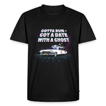 SOS Fantômes Rendez-Vous Avec Un Fantôme - T-shirt Premium bio Homme - noir - Devant - Nico (187cm)