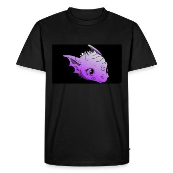 Dragon violet - T-shirt Premium bio Homme - noir - Devant - Nico (187cm)