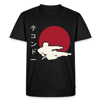 Taekwondo martial arts. Taekwondo gift. Japan - Men's Premium Organic T-Shirt - black - Front - Nico (187cm)