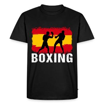 Boxing Spain Martial Arts Boxer - Men's Premium Organic T-Shirt - black - Front - Nico (187cm)