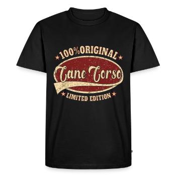 Cane Corso 100% Original Cane Corso - Men's Premium Organic T-Shirt - black - Front - Nico (187cm)