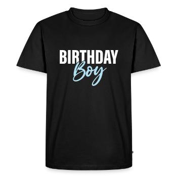 Anniversaire Garçon - T-shirt Premium bio Homme - noir - Devant - Nico (187cm)