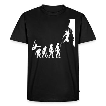 Escalade de rochers - T-shirt Premium bio Homme - noir - Devant - Nico (187cm)