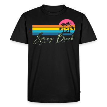 Spring Break - Men's Premium Organic T-Shirt - black - Front - Nico (187cm)