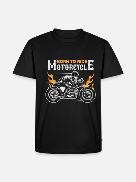 motorcycling - Men's Premium Organic T-Shirt - black