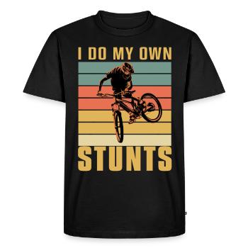 1 28 - Men's Premium Organic T-Shirt - black - Front - Nico (187cm)