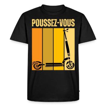 Trot Électrique Freestyle Trottinette Électronique - T-shirt Premium bio Homme - noir - Devant - Nico (187cm)