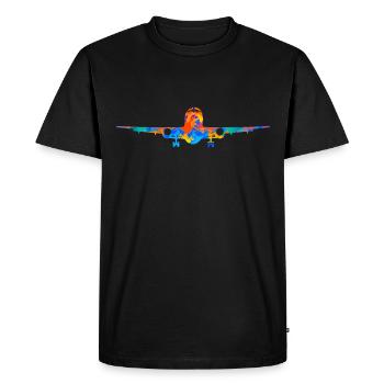 Airplane Airplane Gift - Men's Premium Organic T-Shirt - black - Front - Nico (187cm)