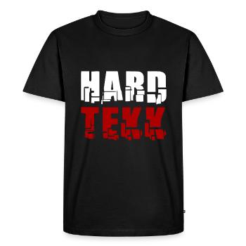 Hard Tekk Techno - T-shirt Premium bio Homme - noir - Devant - Nico (187cm)