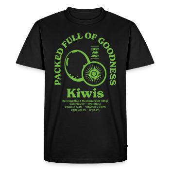 Kiwi Nutritionnel - T-shirt Premium bio Homme - noir - Devant - Nico (187cm)