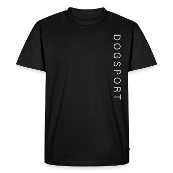 DOGSPORT Dog Sports Motif - Men's Premium Organic T-Shirt - black - Front - Nico (187cm)