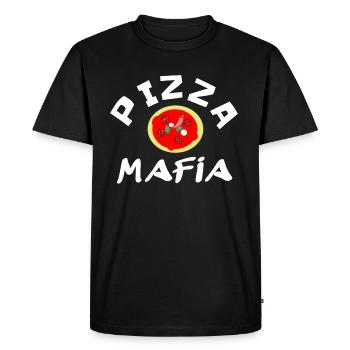 Pizza Mafia idée de cadeau T-shirt - T-shirt Premium bio Homme - noir - Devant - Nico (187cm)
