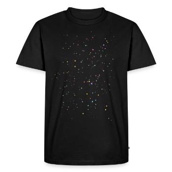 Splashes of colour - Men's Premium Organic T-Shirt - black - Front - Nico (187cm)