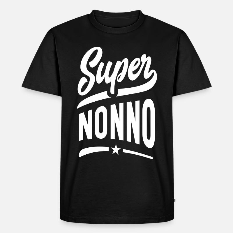 Super Nonno - Männer Premium Bio T-Shirt - Schwarz
