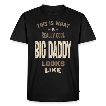Really Cool Big Daddy - Men's Premium Organic T-Shirt - black - Front - Nico (187cm)