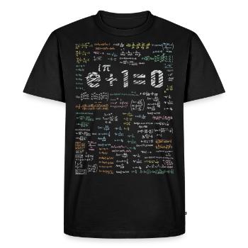 Formule de fonction exponentielle en génie électrique - T-shirt Premium bio Homme - noir - Devant - Nico (187cm)