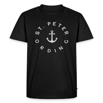 Moin Moin Sankt Peter-Ording St. Peter-Urdem - T-shirt Premium bio Homme - noir - Devant - Nico (187cm)