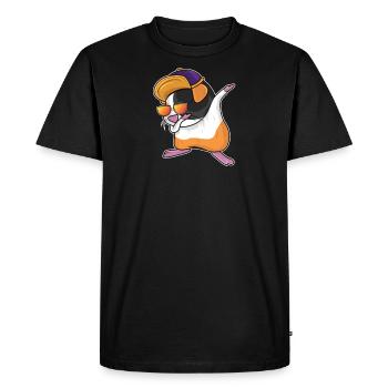 Dabbing Dab Dance Guinea Pig Hamster Gift - Men's Premium Organic T-Shirt - black - Front - Nico (187cm)