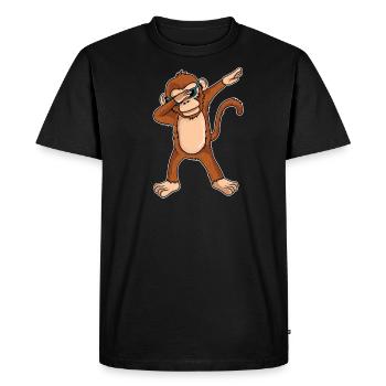 Cadeau anniversaire cadeau cadeau banane - T-shirt Premium bio Homme - noir - Devant - Nico (187cm)