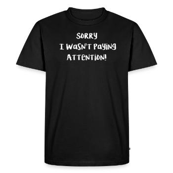 TDAH - T-shirt Premium bio Homme - noir - Devant - Nico (187cm)