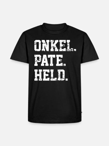 Patenonkel - Männer Premium Bio T-Shirt - Schwarz