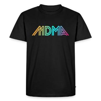MDMA - T-shirt Premium bio Homme - noir - Devant - Nico (187cm)