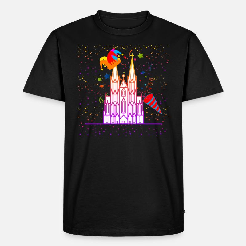 Köln Karneval - Männer Premium Bio T-Shirt - Schwarz