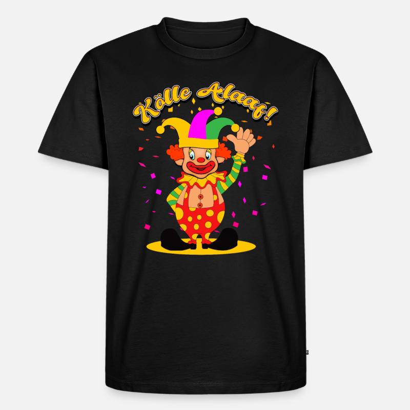 Karneval Köln - Männer Premium Bio T-Shirt - Schwarz