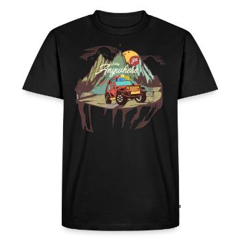 Véhicule tout terrain - T-shirt Premium bio Homme - noir - Devant - Nico (187cm)