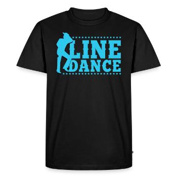 Linedance, Line dance Linedancer - T-shirt Premium bio Homme - noir - Devant - Nico (187cm)