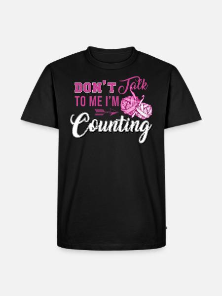 Häkeln, Häkeln Garn - Männer Premium Bio T-Shirt - Schwarz